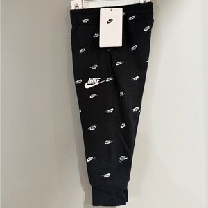 Nike Kids Black Logo Sweatpants